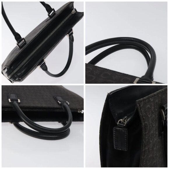 CELINE C Macadam Canvas Hand Bag Gray Silver Auth bs26321 - Picture 16 of 16